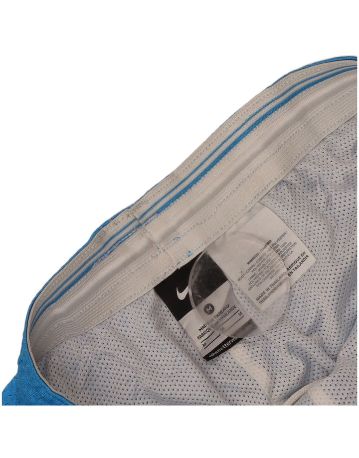 Nike ženske sportske kratke hlače UK 14 srednje plavi poliester