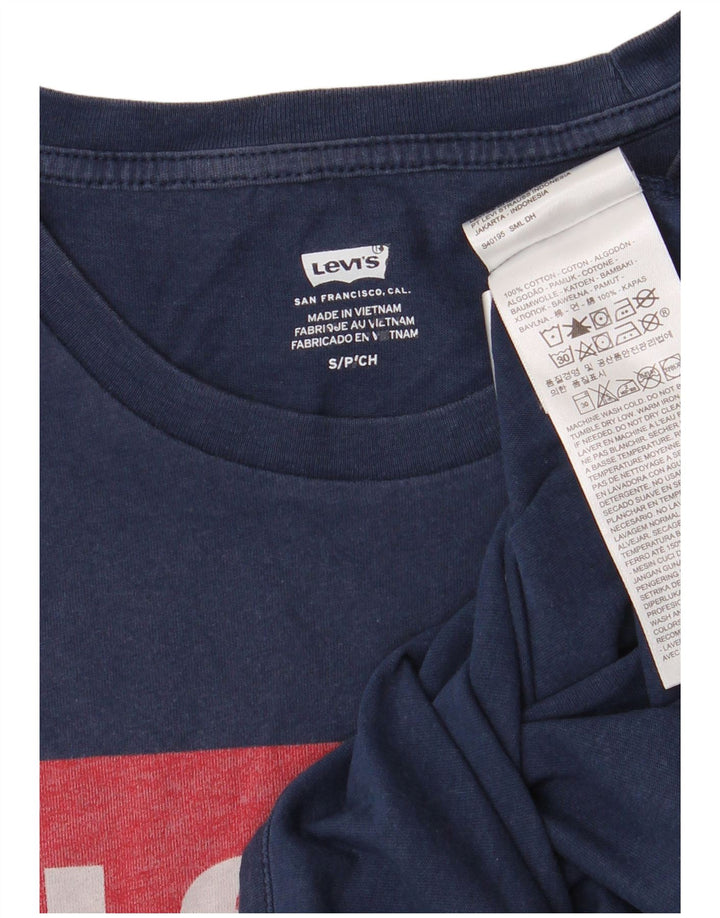 LEVI'S muška majica kratkih rukava s grafičkim motivima, mala tamnoplava pamuk