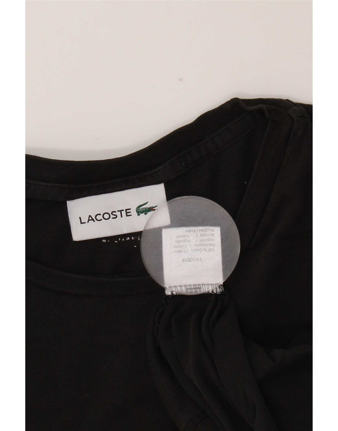 Lacoste muška majica kratkih rukava Srednji crni pamuk