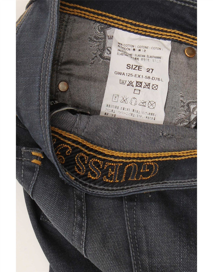 Ženske traperice Guess Bootcut W27 L29 tamnoplavi pamuk