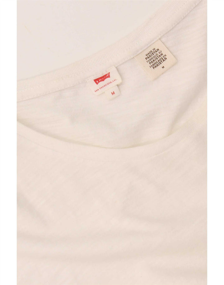 Levi's ženska majica kratkih rukava UK 14 srednje bijele mrlje