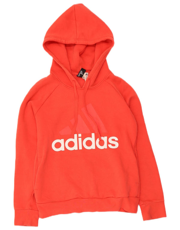 Adidas Ženska majica s kapuljačom s kapuljačom UK 10 Mala crvena pamuk