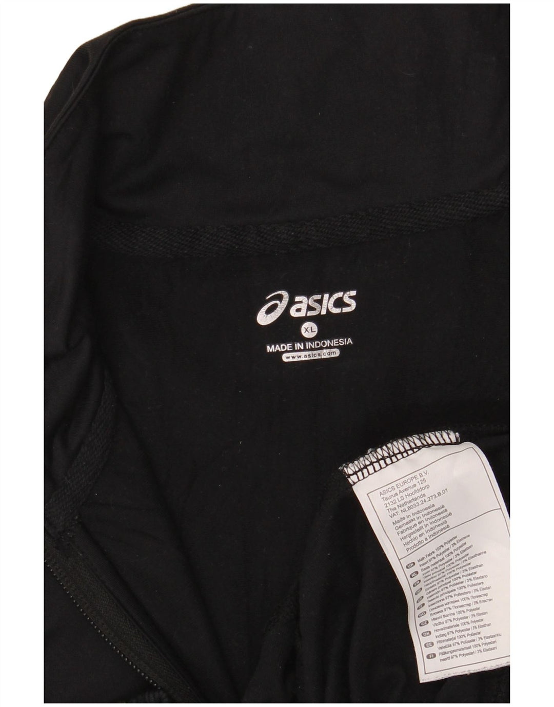 Asics ženska gornja jakna za trenirku UK 18 XL crni poliester u boji
