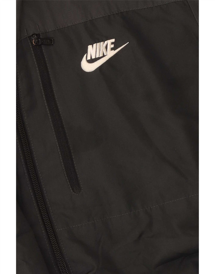 Nike Muška kišna jakna s kapuljačom UK 38 Srednje crni poliester