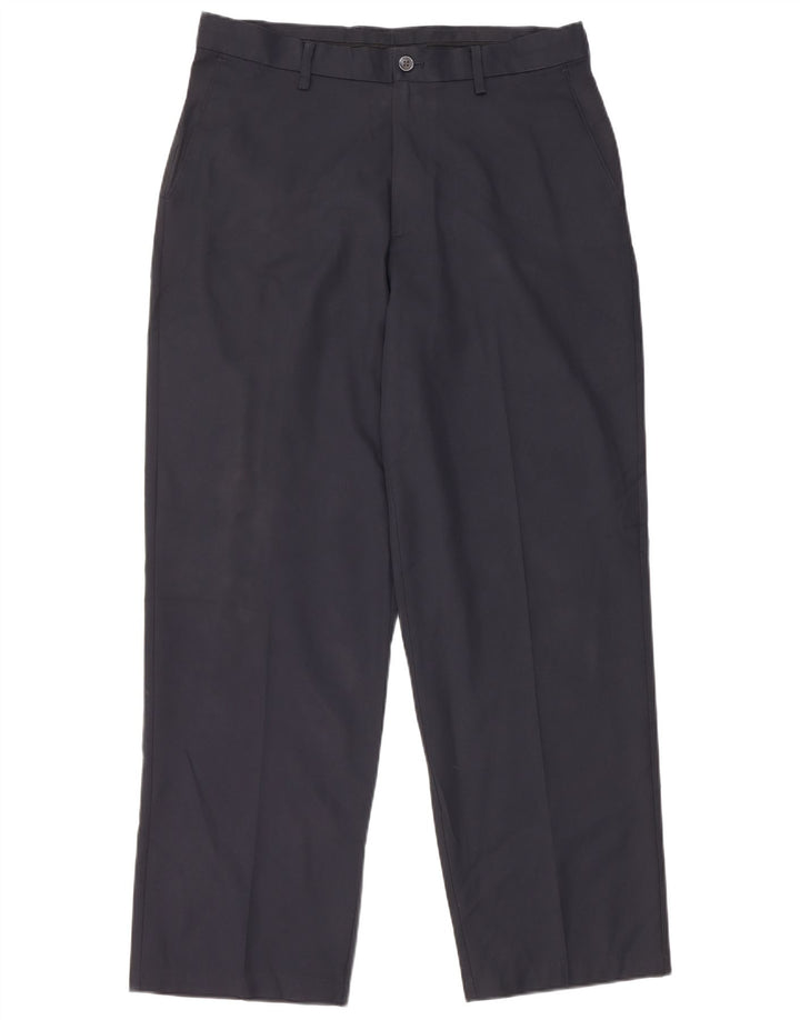 IZOD Muške golf ravne chino hlače W34 L32 tamnoplavi poliester