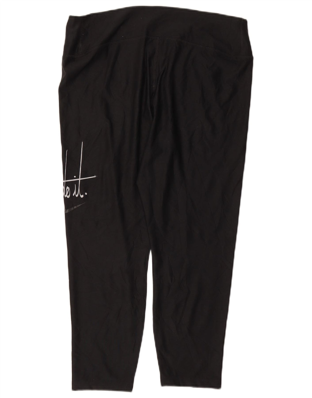 NIKE ženske Dri Fit Graphic Capri tajice UK 18 XL crni poliester