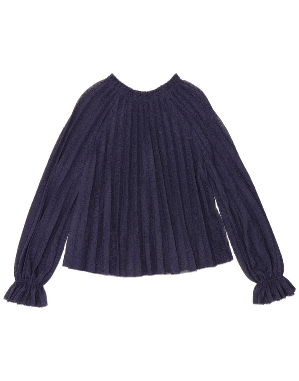 Zara ženska prevelika bluza dugih rukava UK 10 Small tamnoplava