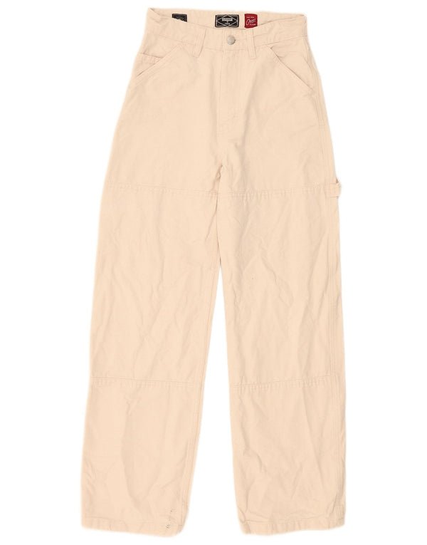 Superdry ženske ravne kargo hlače W26 L30 bež