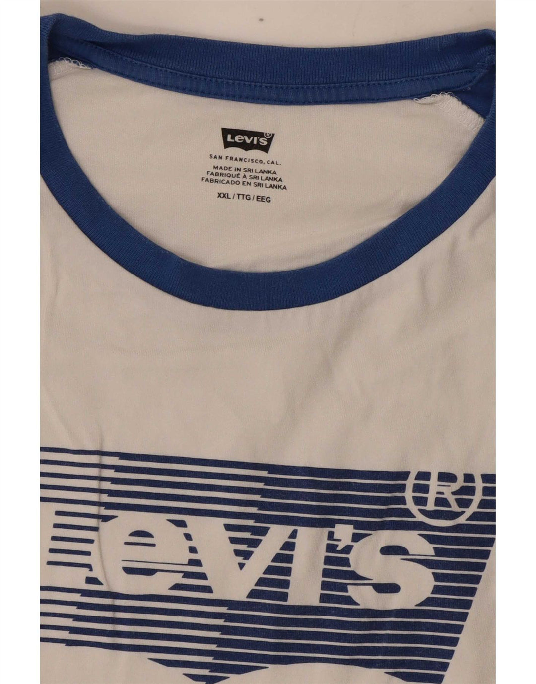 Levi's gornji dio majice s grafičkim motivima 2XL, bijele boje