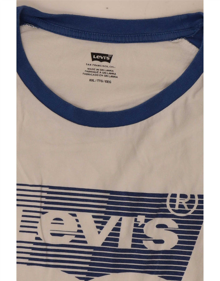 Levi's gornji dio majice s grafičkim motivima 2XL, bijele boje
