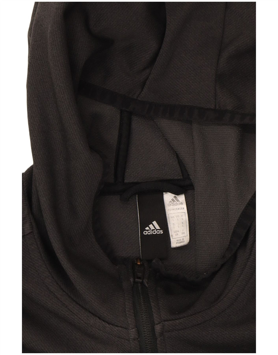 ADIDAS Mens Aeroready Zip Hoodie Sweater Large Grey Polyester