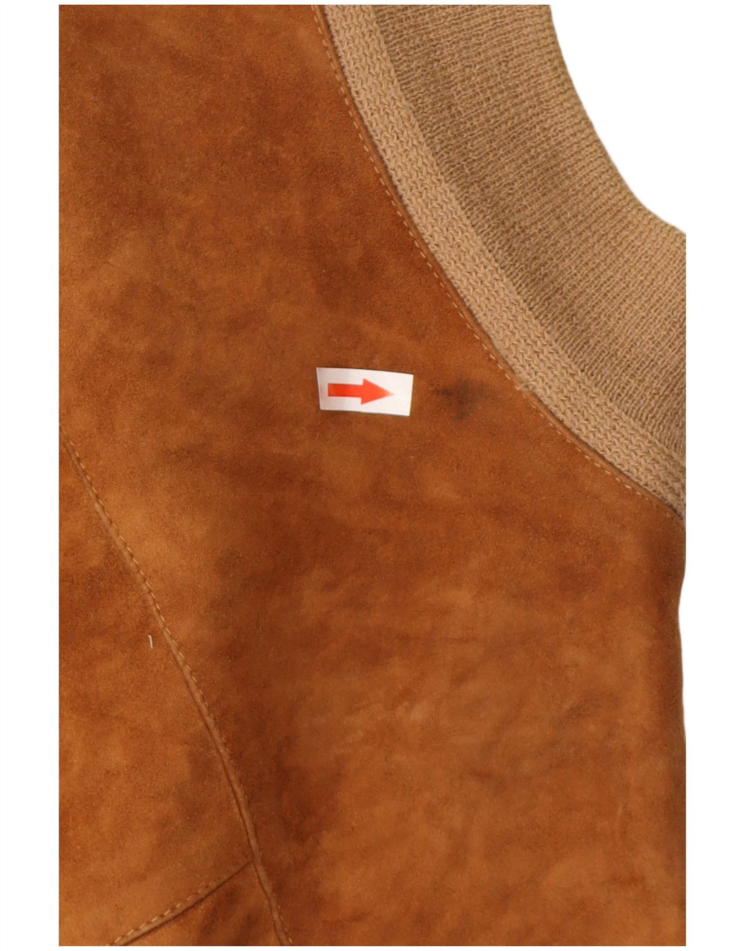 VINTAGE muška bomber jakna od brušene kože UK 36 Mala bež