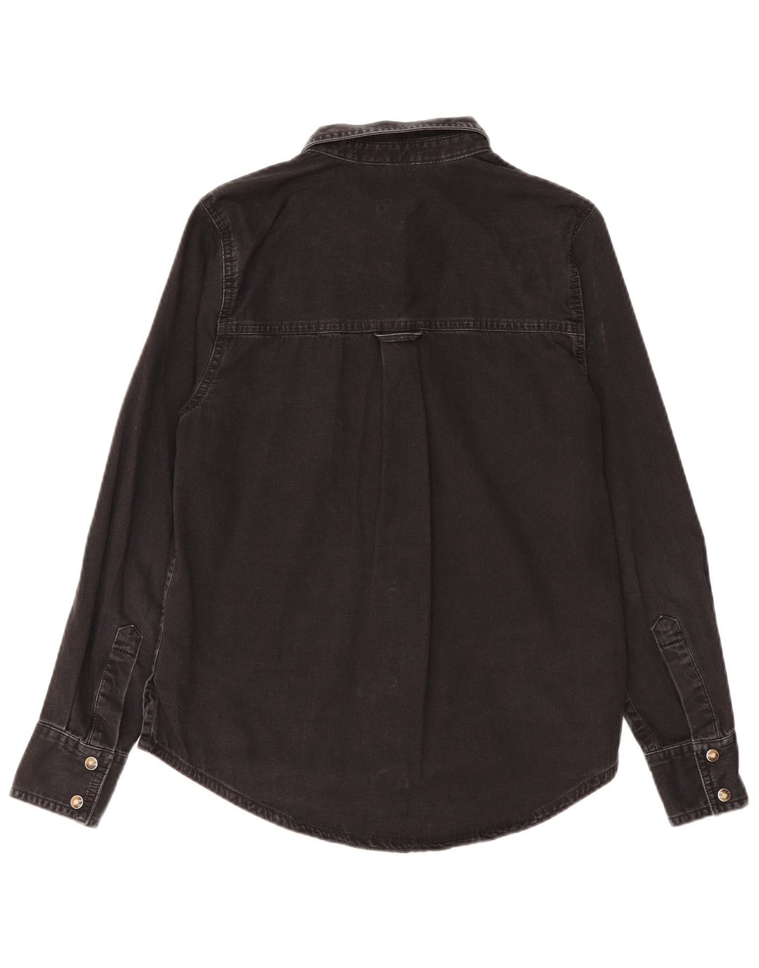 MARKS & SPENCER Ženska traper košulja UK 8 Mala crna pamuk