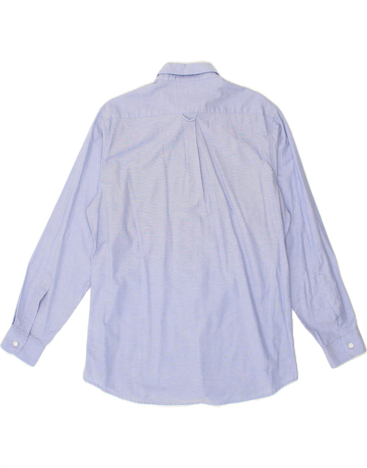 ST. BERNARD Mens Shirt Size 41 Large Blue Cotton Vintage St. Bernard and Second-Hand St. Bernard from Messina Hembry 