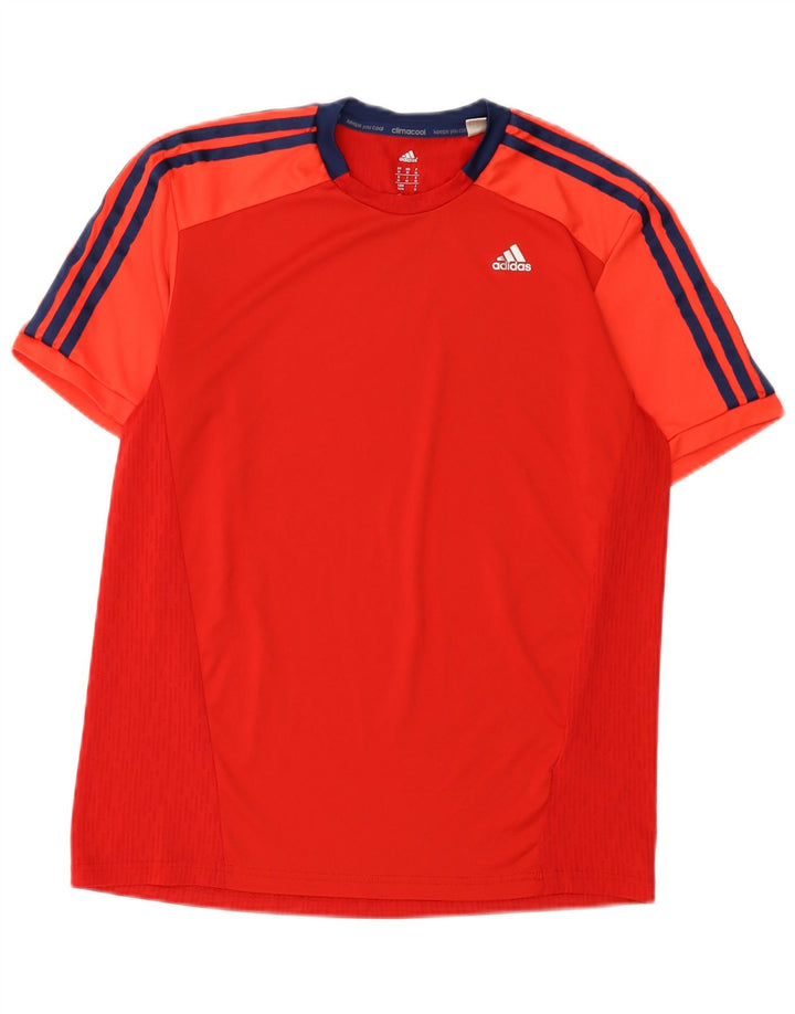 Adidas muška Climacool majica kratkih rukava srednje crvene boje od poliestera