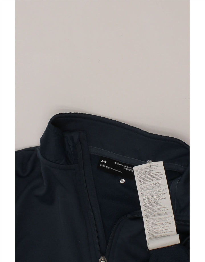 UNDER ARMOUR Muška majica s izrezom s patentnim zatvaračem 5-6 godina tamnoplavi poliester