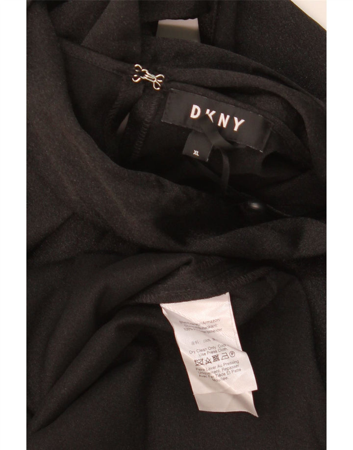 DKNY gornji dio ženske bluze bez rukava UK 18 XL crni poliester