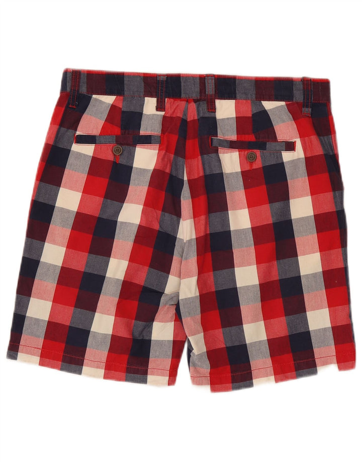 Zara muške chino kratke hlače EU 42 Large W32 Red Gingham