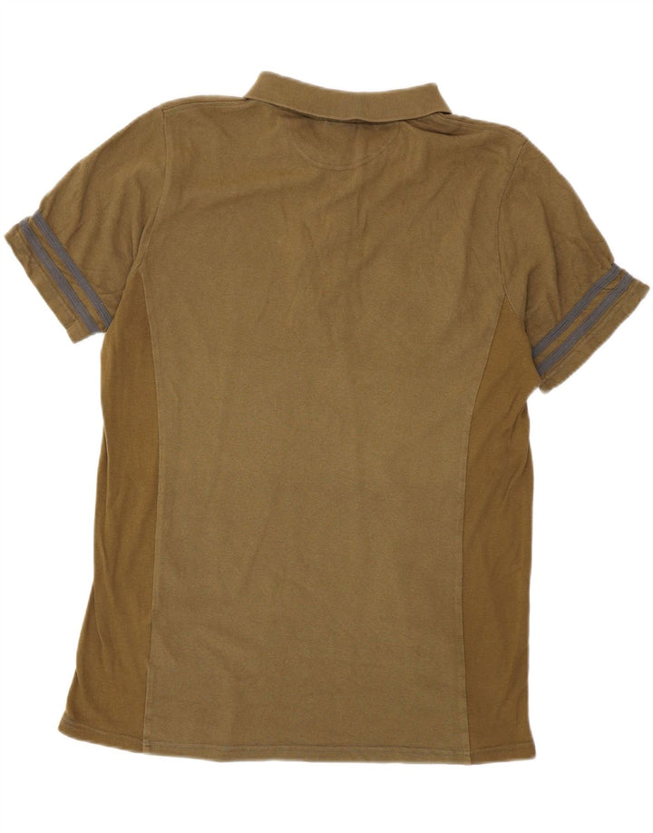 ASICS Mens Polo Shirt XL Khaki Cotton