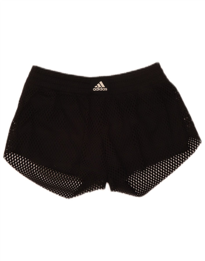 Adidas ženske sportske kratke hlače UK 10 male crne poliesterske
