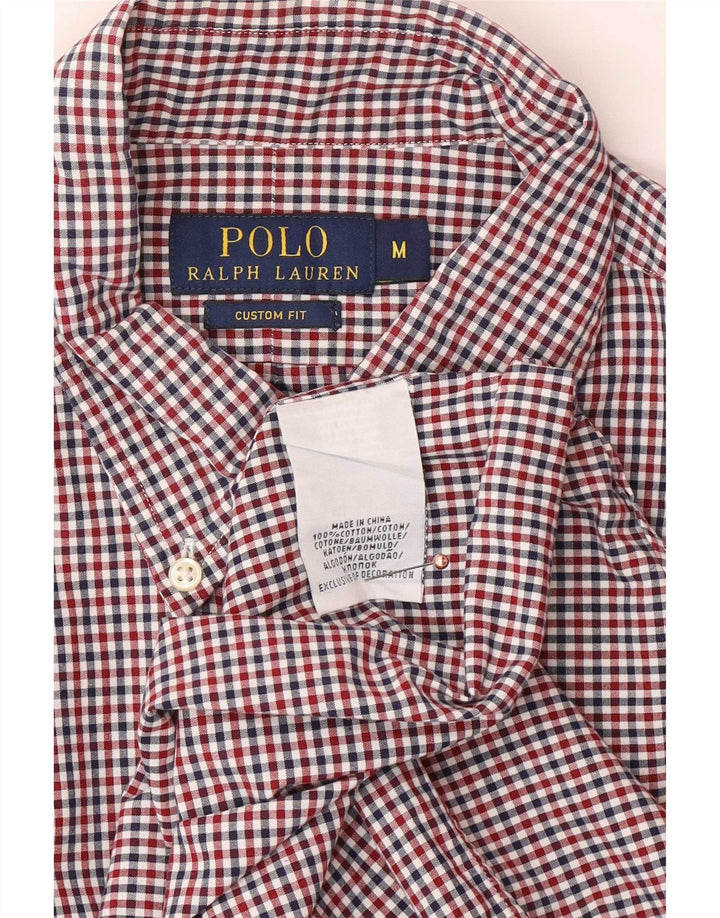 Polo Ralph Lauren muška košulja prilagođenog kroja srednje boje, pamuk od ginghama
