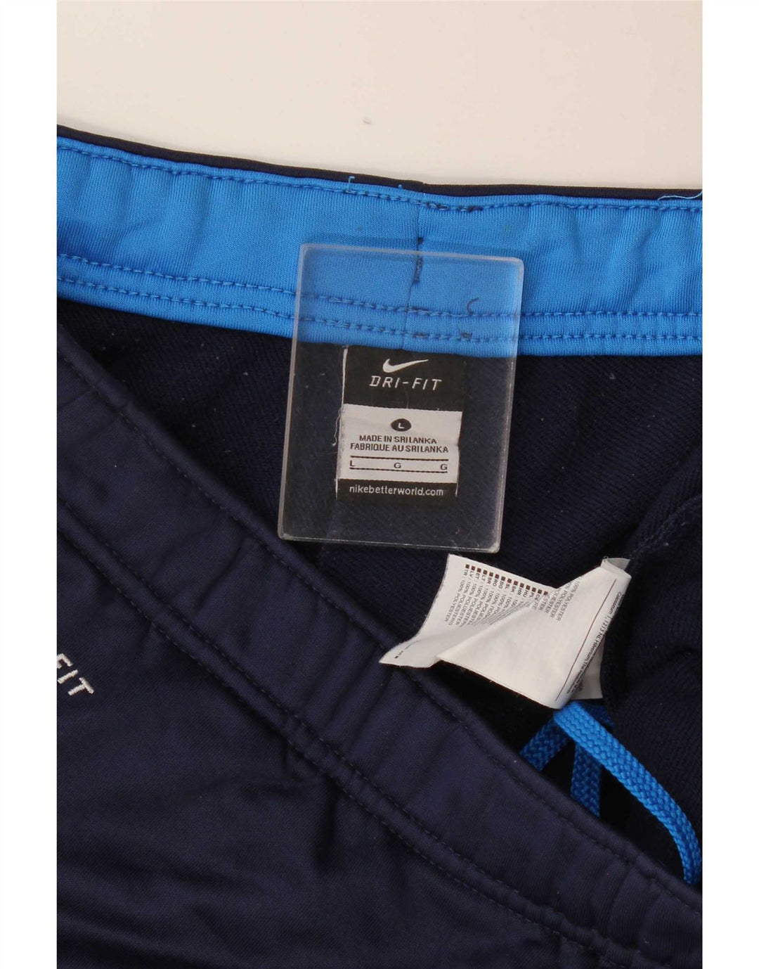 Nike muške Dri Fit hlače za trenirku, velike tamnoplave poliesterske hlače