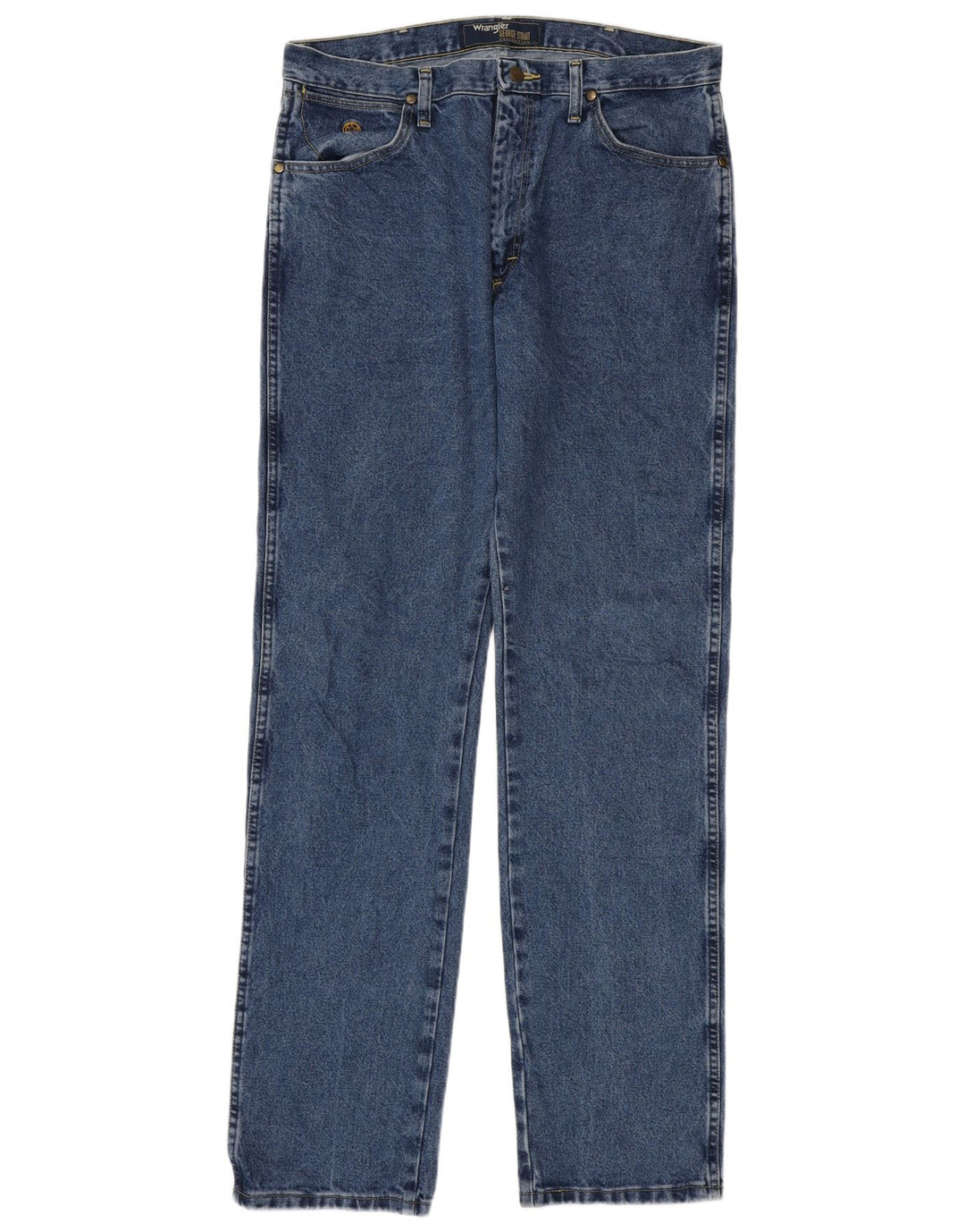 Wrangler muške ravne traperice W34 L36 plavi pamuk