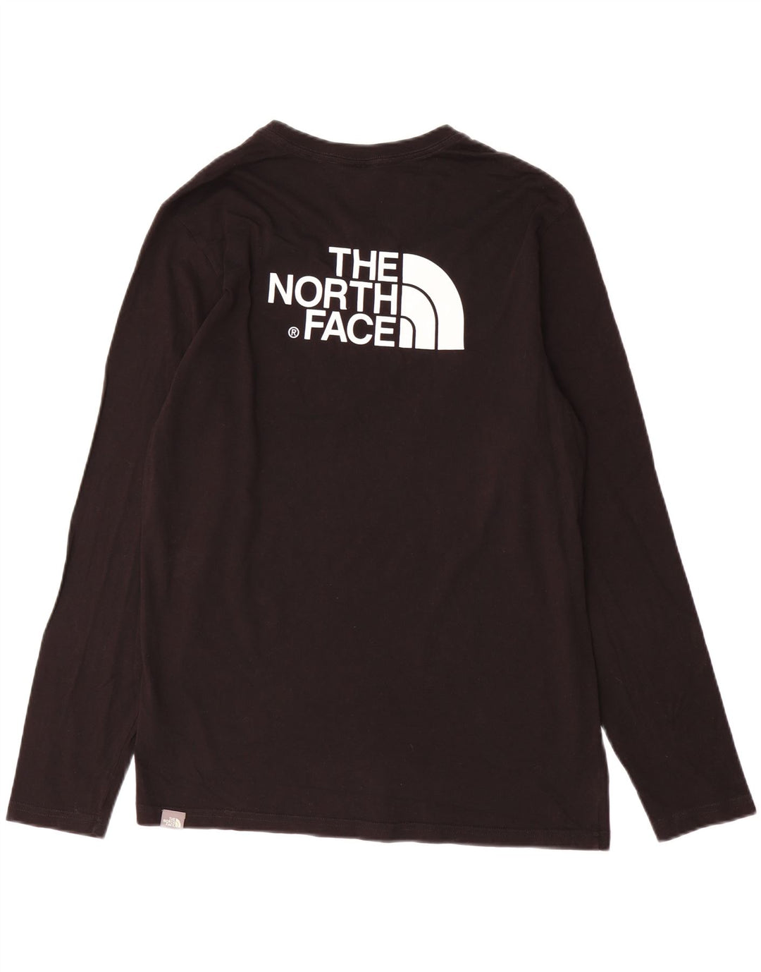 The North Face muška majica dugih rukava srednje crne pamučne boje