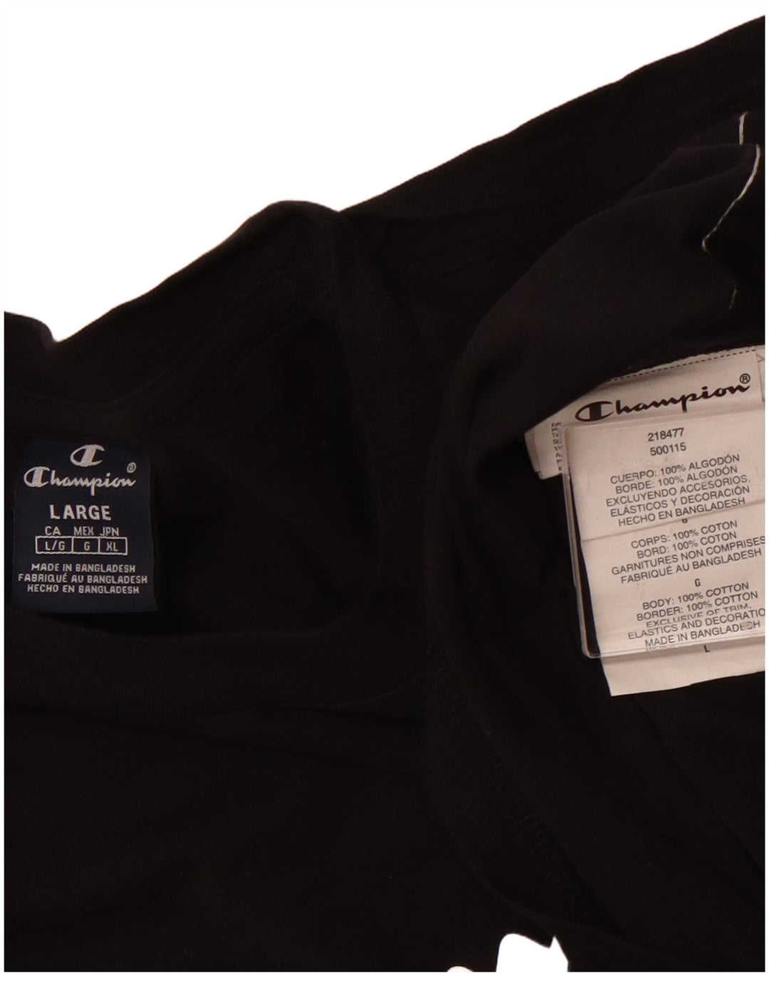 CHAMPION Muška majica kratkih rukava s grafičkim motivima Veliki crni pamuk u boji