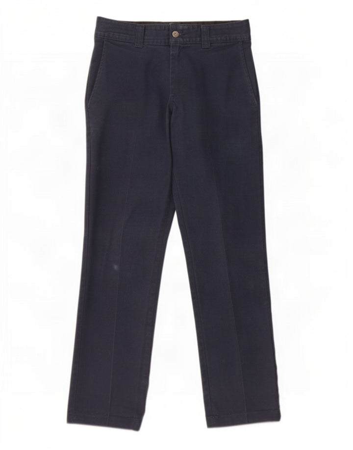 Dickies muške ravne chino hlače W30 L32 tamnoplavi poliester
