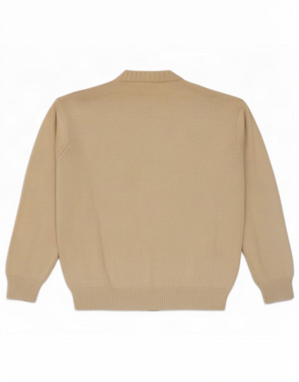 Cerruti 1881 Mens V-Neck Jumper Sweater Small Green Cotton