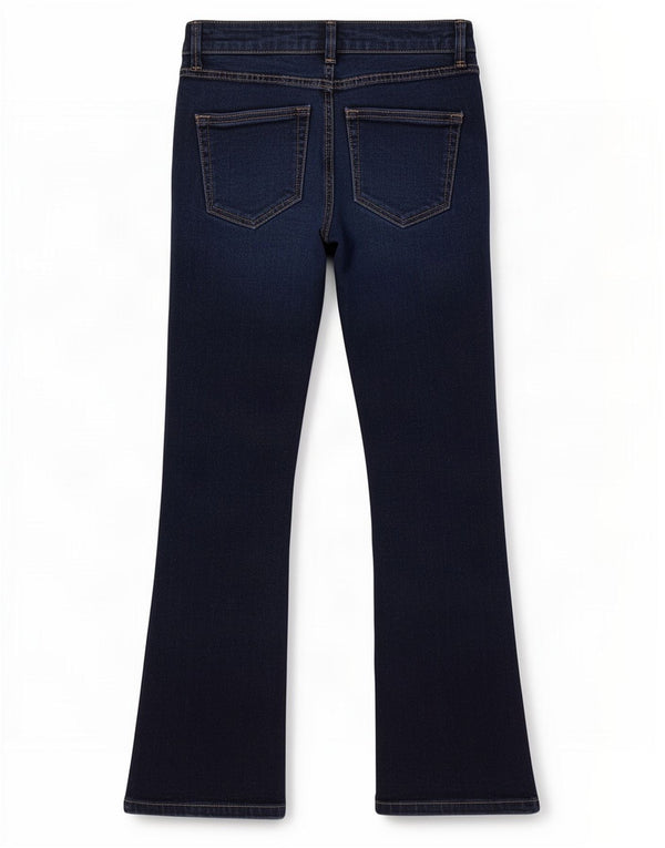 Ženske traperice Zara Bootcut EU 34 2XS W24 L26 tamnoplavi pamuk