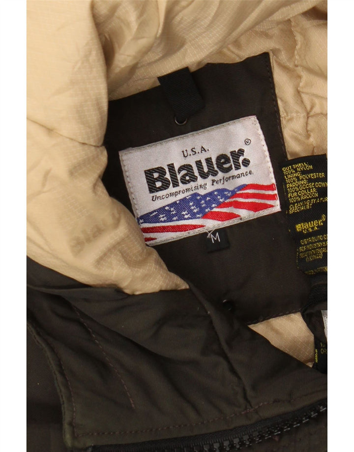 Blauer ženska vojna podstavljena jakna s kapuljačom UK 14, srednji kaki najlon