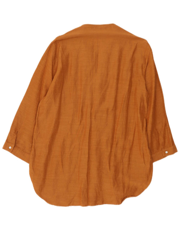 Zara ženska tunika haljina 3/4 rukava UK 14 Large Brown Flecked Viskoza
