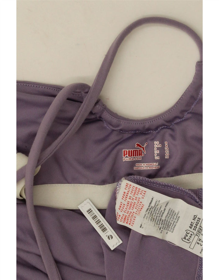 Puma ženska majica s halterima UK 12 srednje ljubičasta od poliamida