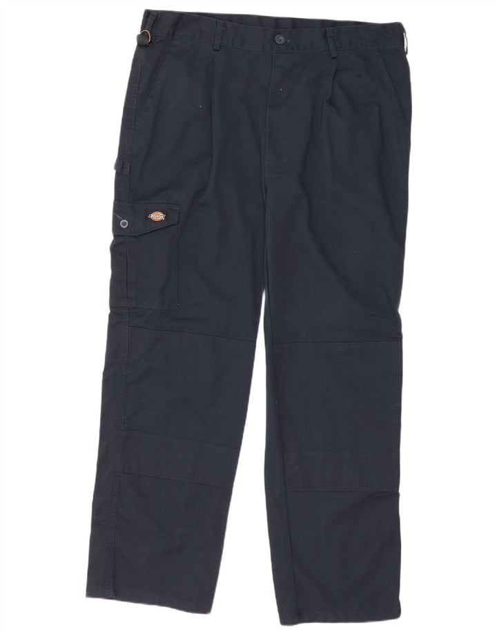 Dickies muške ravne kargo hlače W38 L30 tamnoplavi poliester