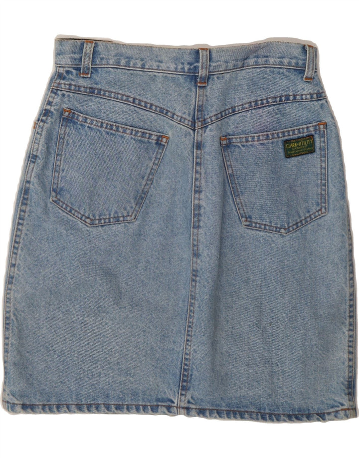 CLARK Womens Denim Skirt W28 Medium  Blue Vintage CLARK and Second-Hand CLARK from Messina Hembry 