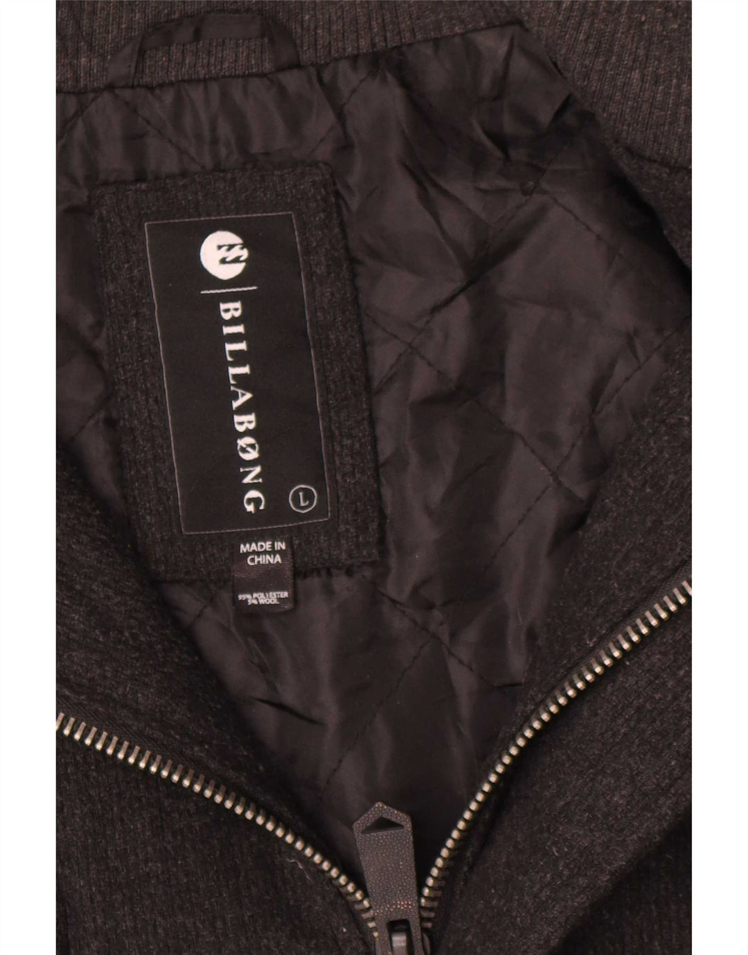 Billabong muška vojna jakna UK 40 veliki sivi poliester