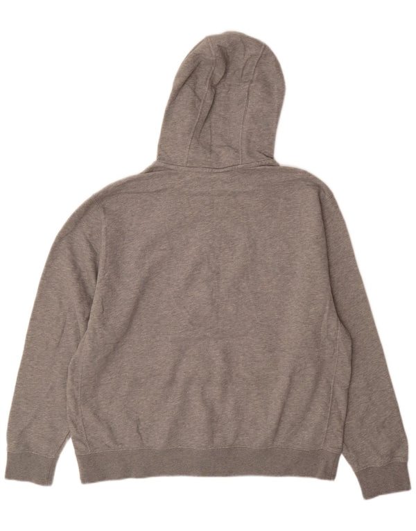 NIKE muški pulover s kapuljačom s patentnim zatvaračem XL, sivi pamuk