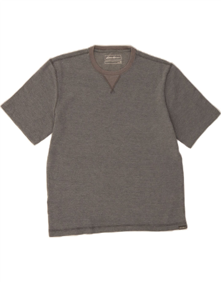EDDIE BAUER Mens T-Shirt Top Medium Grey Cotton Vintage Eddie Bauer and Second-Hand Eddie Bauer from Messina Hembry 