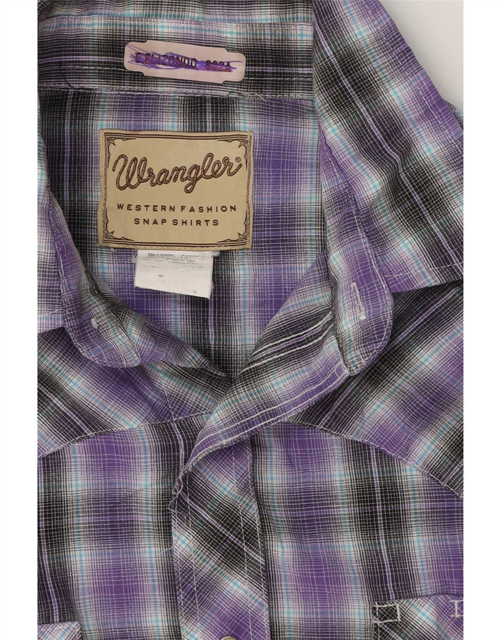 Wrangler muška košulja kratkih rukava srednje ljubičaste boje