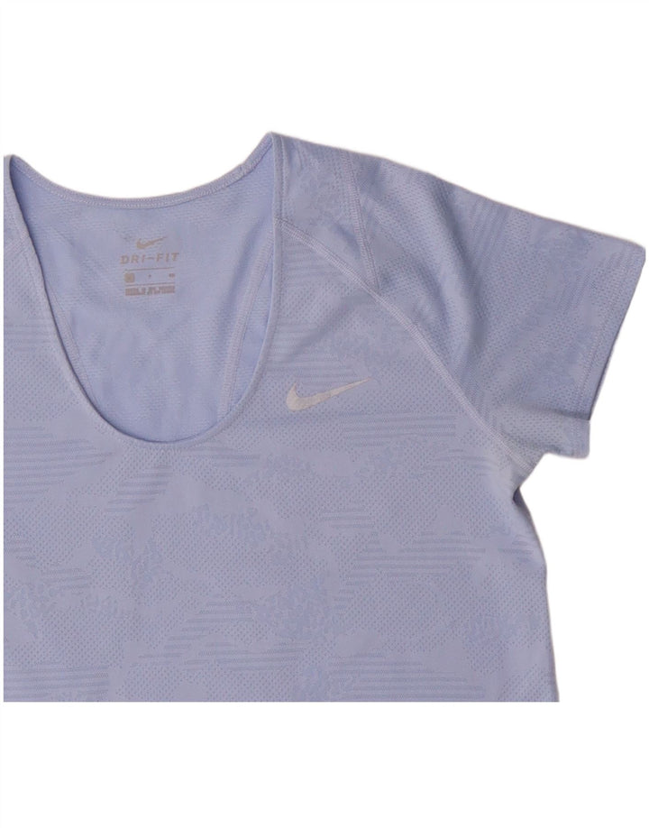 Nike Ženska Dri Fit T-Shirt majica UK 10 Small Blue Geometric