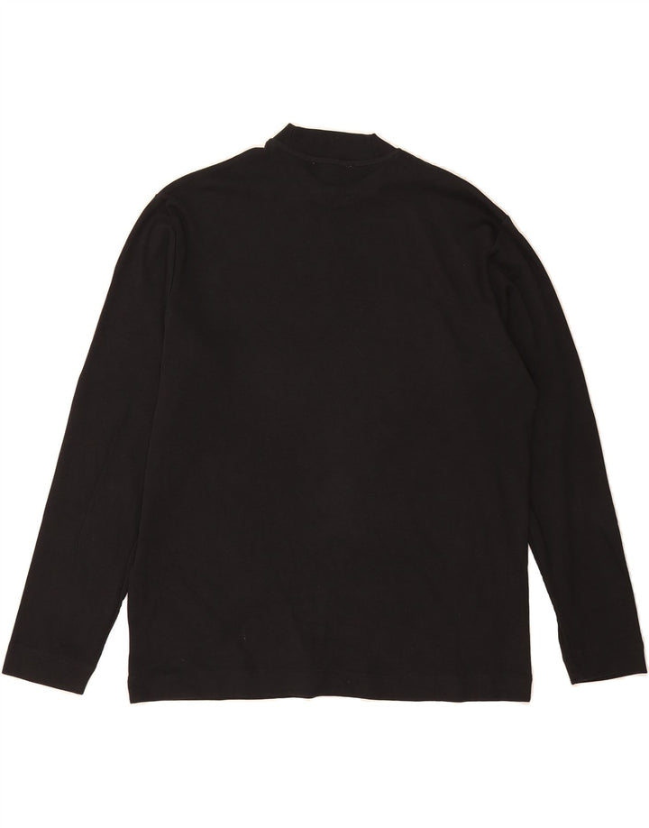 ZARA Mens Top Long Sleeve Small Black Cotton Vintage Zara and Second-Hand Zara from Messina Hembry 