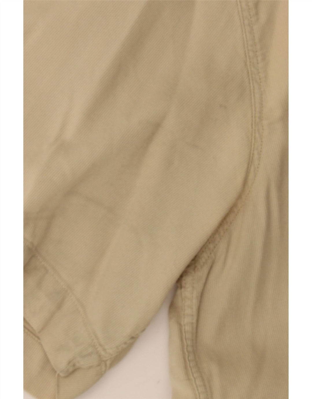 GOOSE & GANDER Mens Military Short Sleeve Shirt IT 50 Medium Beige Vintage Goose & Gander and Second-Hand Goose & Gander from Messina Hembry 