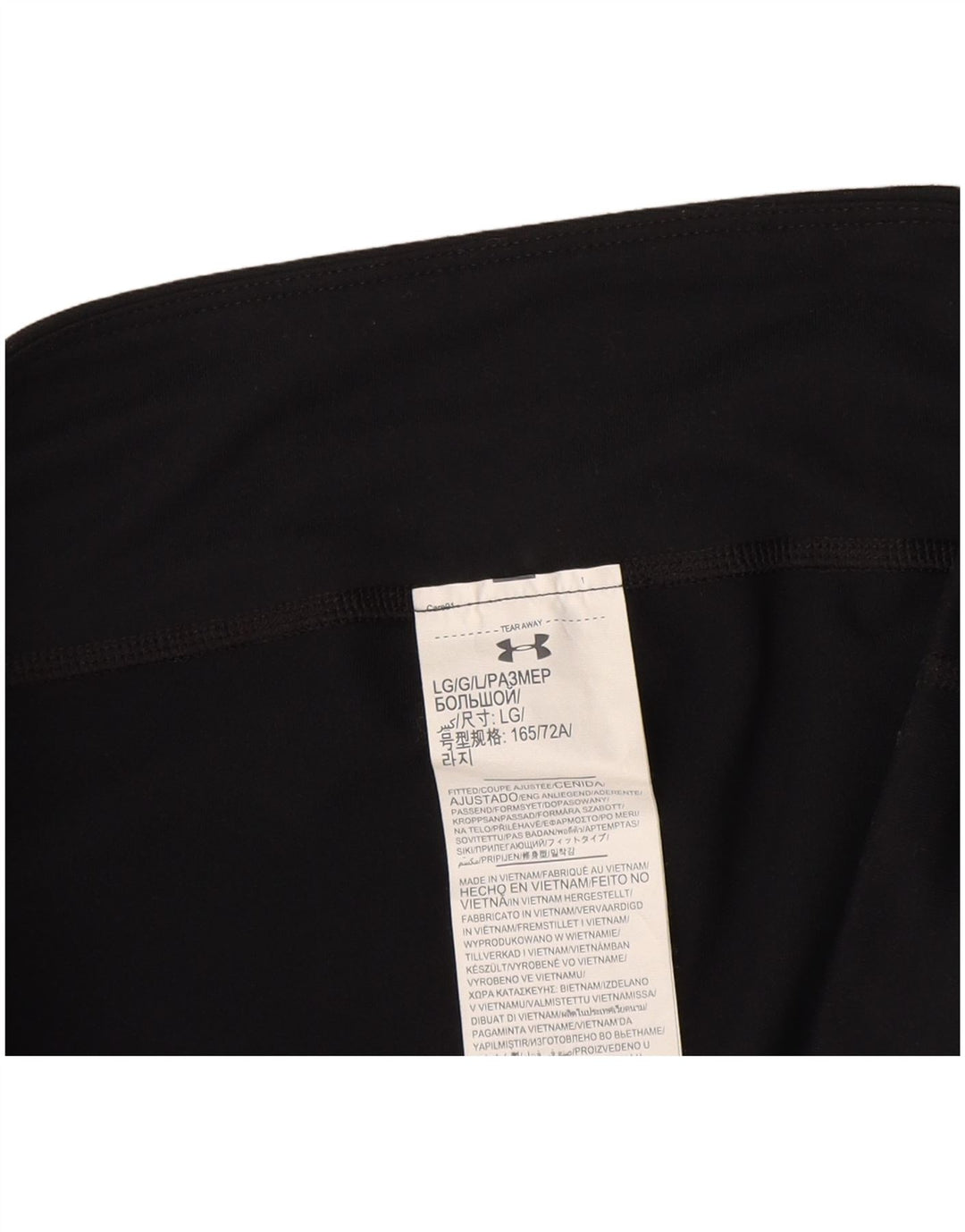 Under Armour ženske kapri tajice UK 16 veliki crni poliester