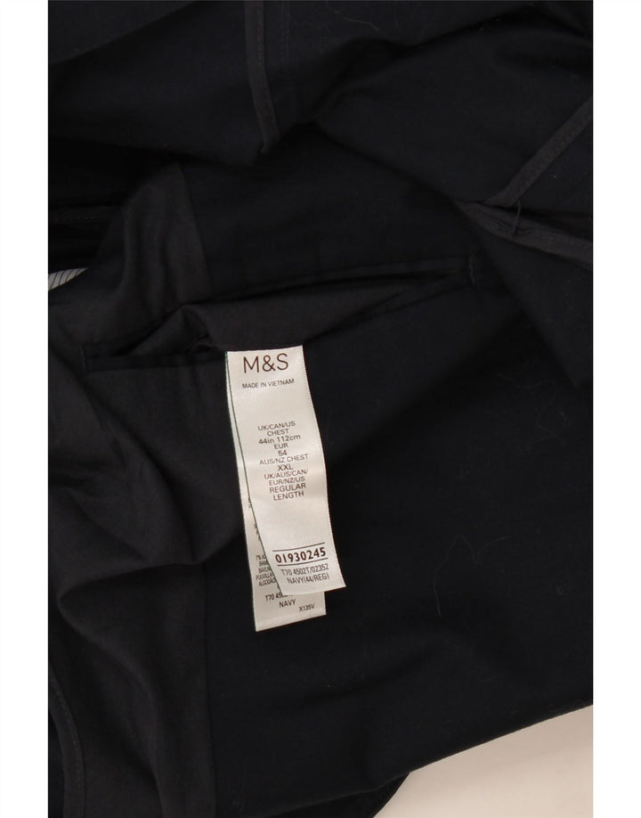 Marks & Spencer muška jakna sa 2 gumba UK 44 XL tamnoplavi pamuk