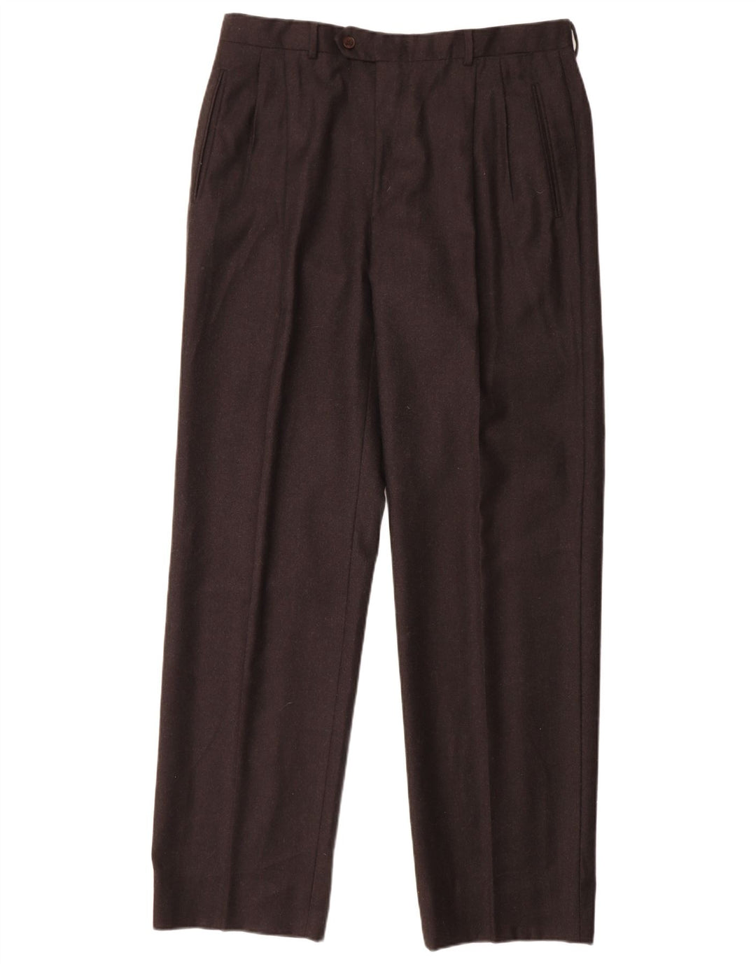 MARCO PLANESIO Muške hlače s štipaljkama IT 52 XL W34 L33 Crna vunena