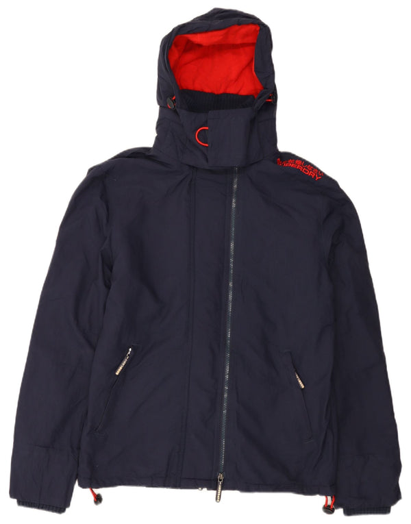 Superdry ženska vjetrovka s grafičkim motivima UK 14 srednje tamnoplava