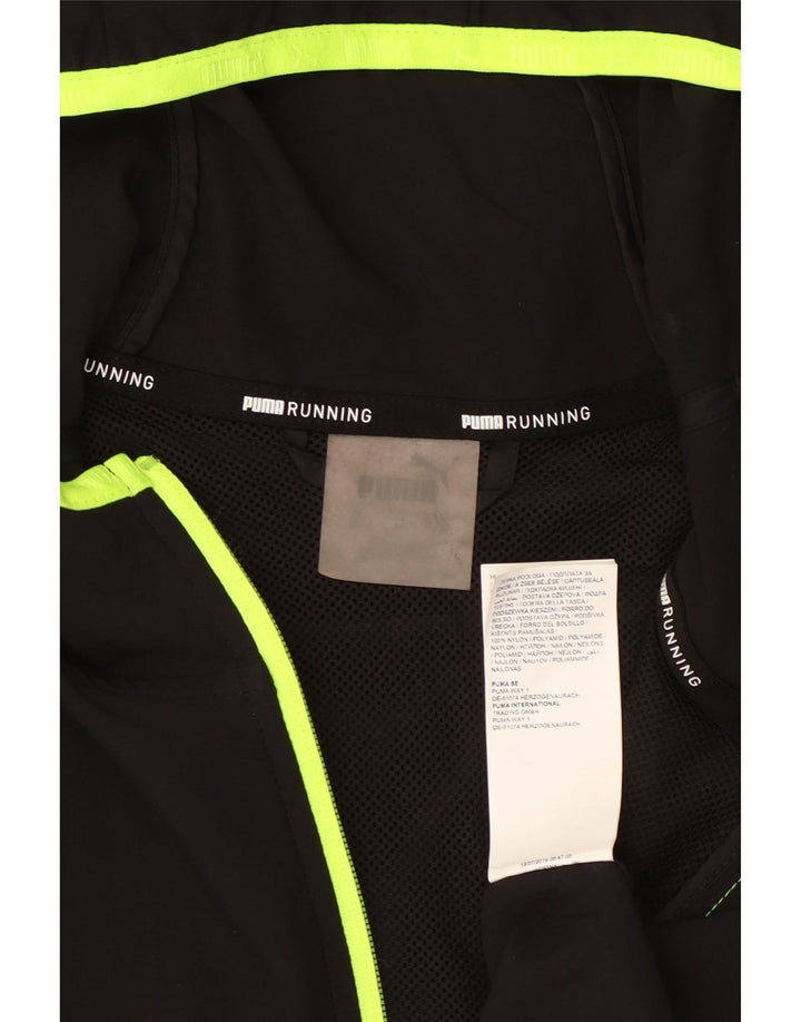 Puma muška kišna jakna s kapuljačom UK 40 Large Black Nylon