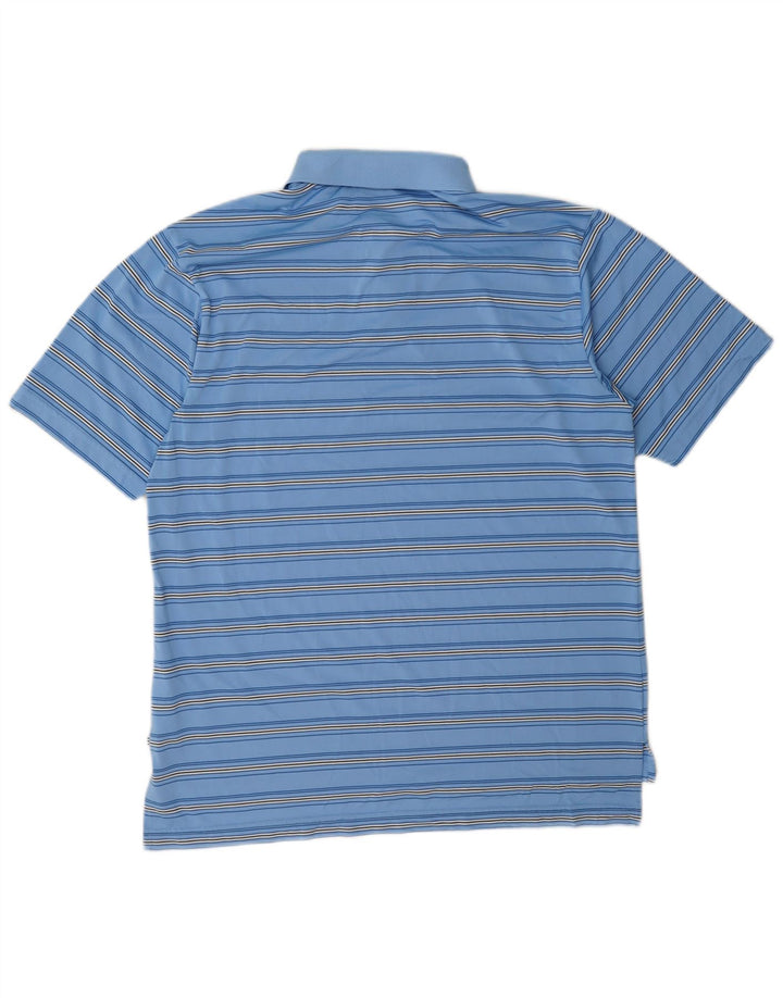 Adidas muška polo majica s velikim plavim prugama od poliestera